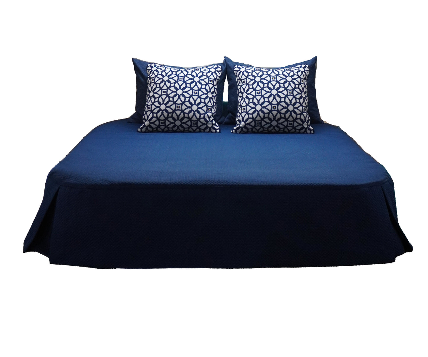 Matouk Alba Navy Coverlet