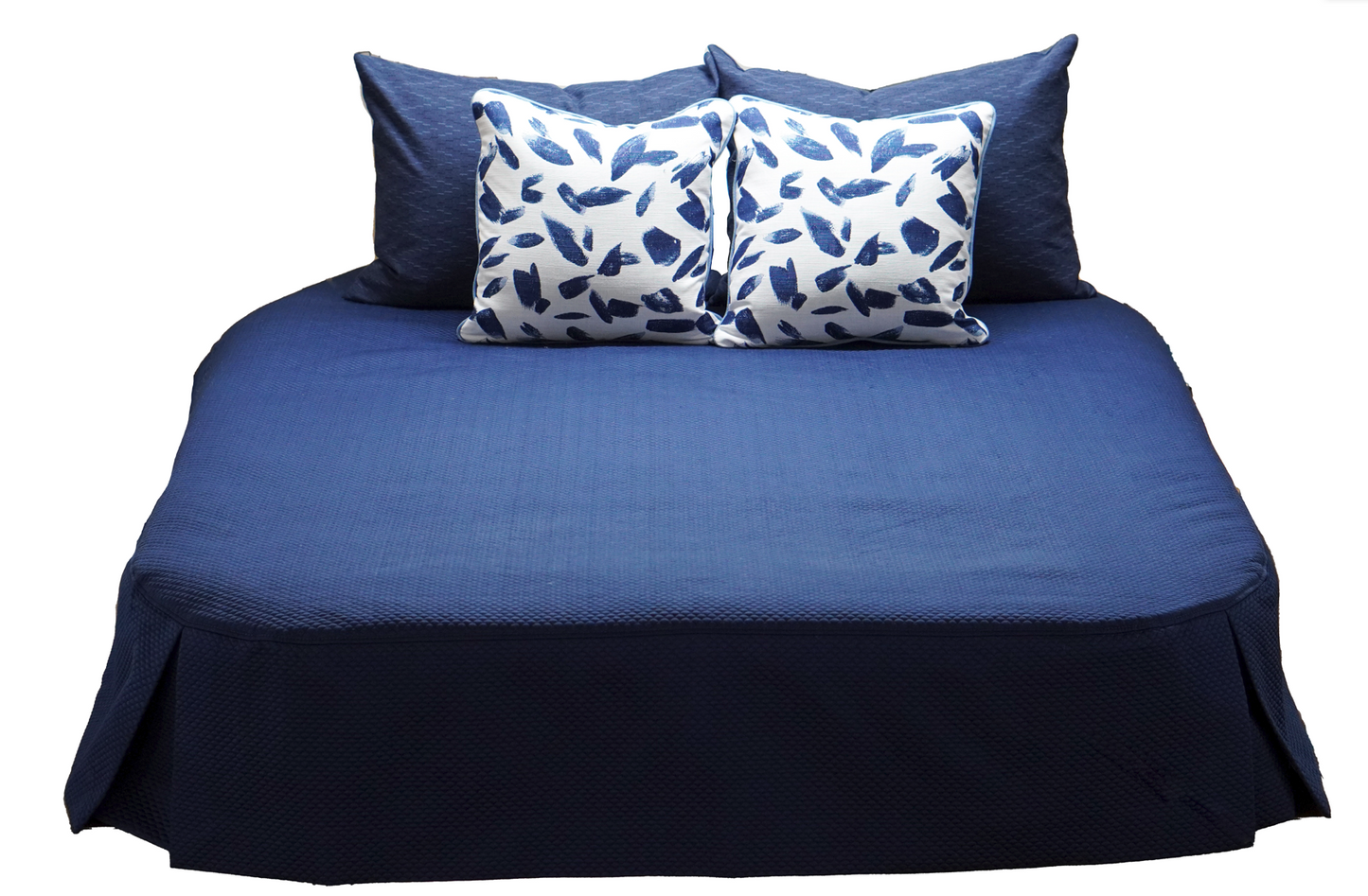 Breezy Lapis Navy & White Pillows