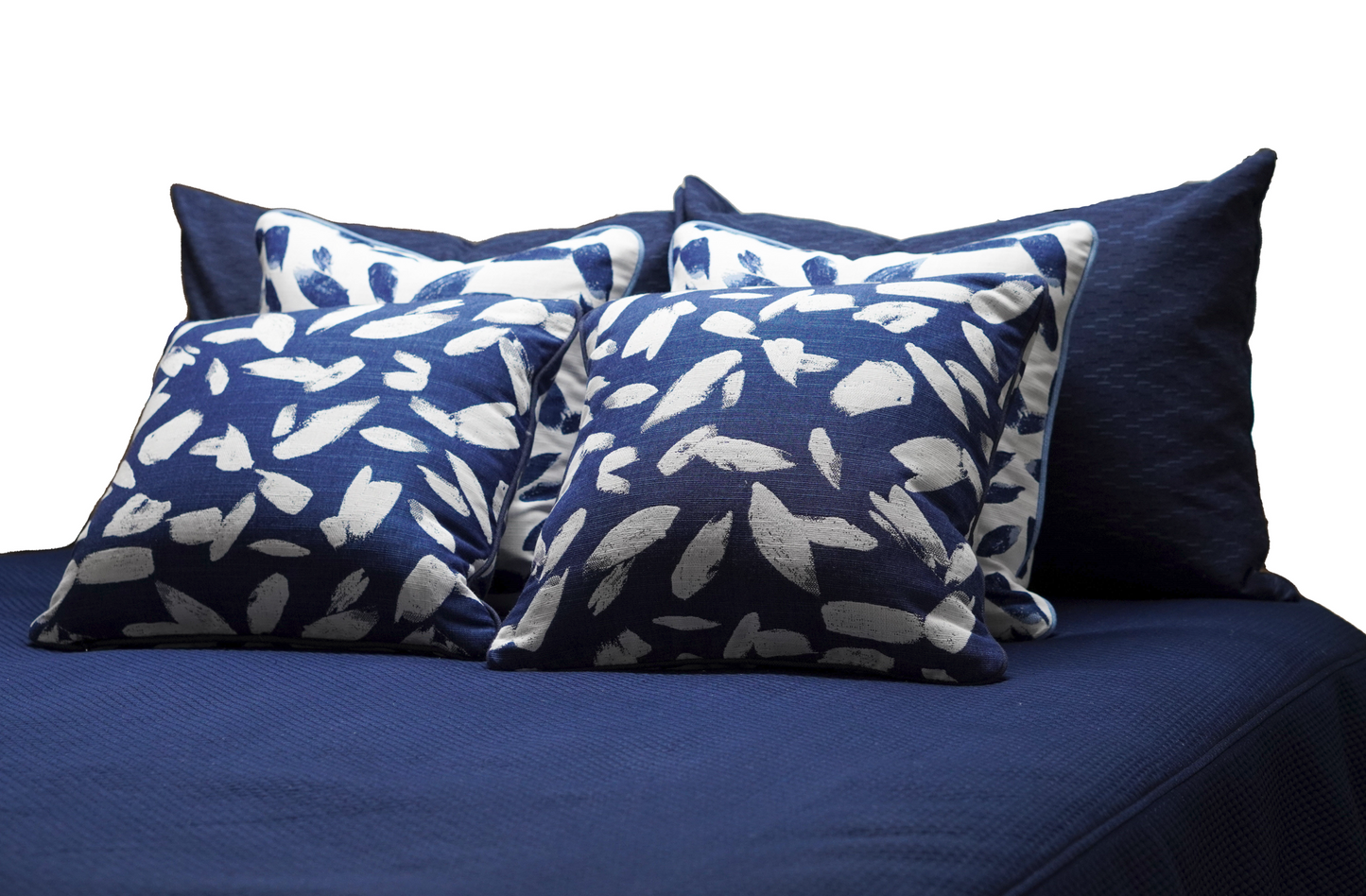 Breezy Lapis Navy & White Pillows