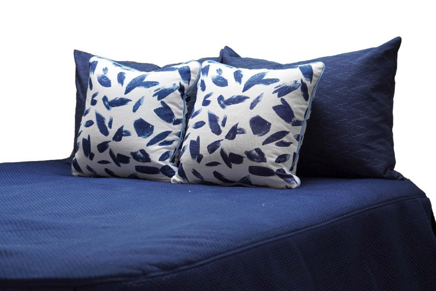 Breezy Lapis Navy & White Pillows